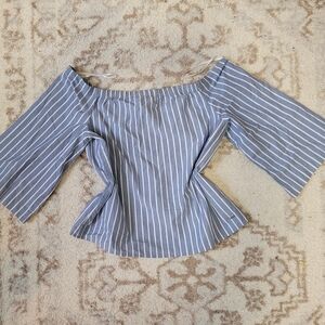 Striped Off-Shoulder Women's Top, Tommy Hillfiger